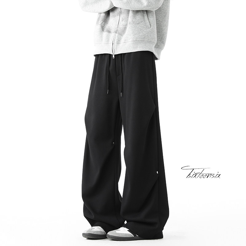 扎染铆钉脏脏伞兵裤男美式休闲宽松直筒裤A166-KB4019-特P35控69，男装休闲裤，电商A166