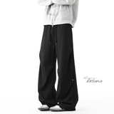 美式铆钉褶皱卫裤男春季宽松直筒休闲长裤A166-KB4019-特P35控69，男装休闲裤，电商A166