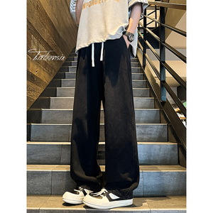美式cleanfit水洗阔腿牛仔裤男潮牌长裤子A166-NA5508-特P35控59图片