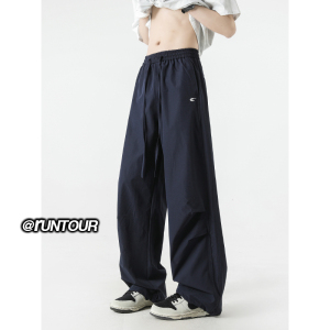 藏青色刺绣冲锋裤男cleanfit机能伞兵裤子A166-KB4047-特P35控65图片