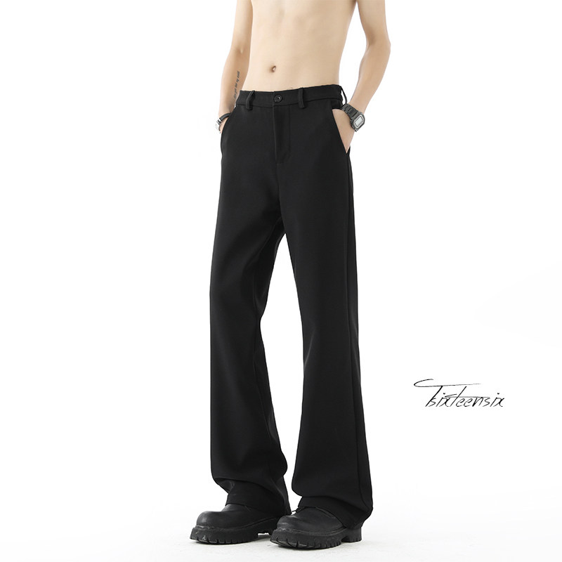 美式cleanfit西裤男高街微喇休闲裤A166-KZ6101-特P35加绒45控69，男装西裤，电商A166