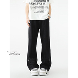 拼接牛仔裤男款夏季美式高街cleanfit微喇裤子A166-K035-P45控75，男装牛仔裤，电商A166