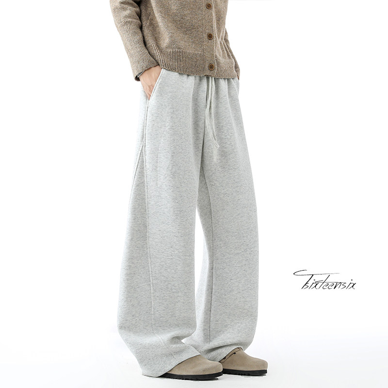 美式解构弯刀卫裤男秋季宽松休闲裤A166-KA5803-特P32加绒42控65,男装休闲裤,电商A166