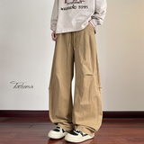 美式廓形工装裤男冬季重磅水洗弯刀裤A166-NJ5J06-P50加绒60控85，男装工装外套，电商A166