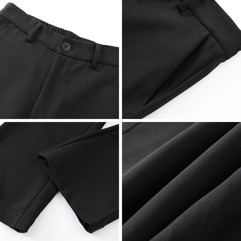 cleanfit黑色微喇西裤男垂坠感长裤A166-KZ6101-特P35加绒45控69,男装西裤,电商A166