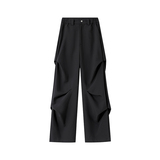 褶皱休闲裤男春秋cleanfit美式宽松西裤A166-KA5907-特P45控69，男装西裤，电商A166