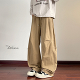 美式水洗工装裤男冬季复古弯刀阔腿裤A166-NJ5J06-P50加绒60控85，男装工装外套，电商A166