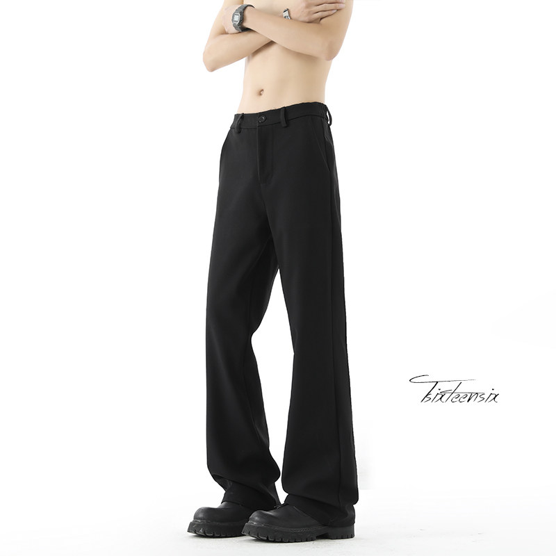 cleanfit微喇西裤男春季宽松垂感长裤A166-KZ6101特P35加绒45控69，男装西裤，电商A166