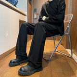 垂感西裤男秋季潮牌高腰休闲直筒西装裤子A166-KW5514-特P45控85，男装西裤，电商A166