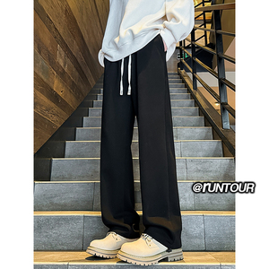 cleanfit阔腿卫裤男春季裤子宽松直筒休闲裤A166-YK002-特P35控58图片