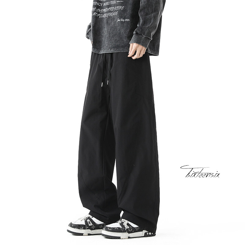 美式褶皱伞兵棉裤男冲锋裤防风阔腿弯刀裤A166-KA5307-特P35控58，男装棉裤，电商A166