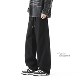 美式休闲裤男宽松褶皱廓形弯刀裤冲锋长裤A166-KA5307-特P35控58，男装休闲裤，电商A166