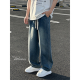 美式牛仔裤男潮牌阔腿裤水洗做旧拖地裤子A166-NA5508-特P35控59,男装牛仔裤,电商A166, 美式牛仔裤男潮牌阔腿裤水洗做旧拖地裤子A166-NA5508-特P35控59,男装牛仔裤,电商A166,