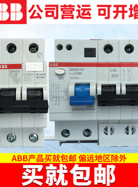 ABB断路器GSH200系列家用保护空气开关1P2P3P4P漏电保护器总开关