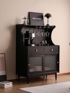 Ediga 纳维亚壁柜 Kaka西餐侧柜简单现代实木酒柜餐厅茶柜斯堪