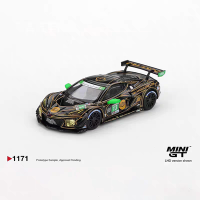 MINIGT 1:64雪佛兰C8 ZR1 2026 24小时耐力赛合金汽车模型1171