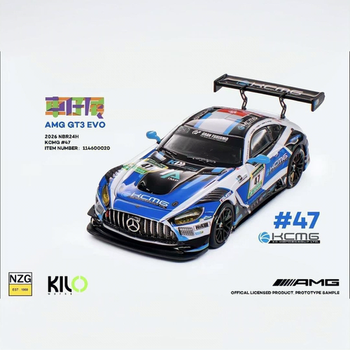 KILO 1:64 梅赛德斯奔驰AMG GT3 EVO 47号 2026香港车仔展会限定