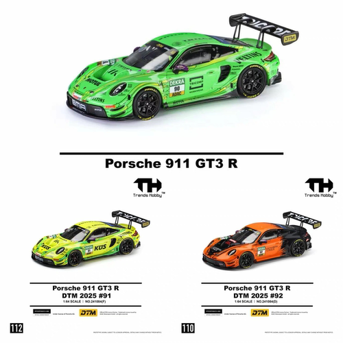 【预售】TH保时捷911GT3R DTM 2025 90号车 91号车 92号车