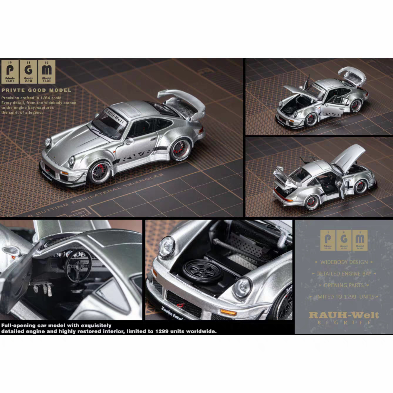 PGM 1:64 RWB930 GTR35 成都展会限定 合金汽车模型图片