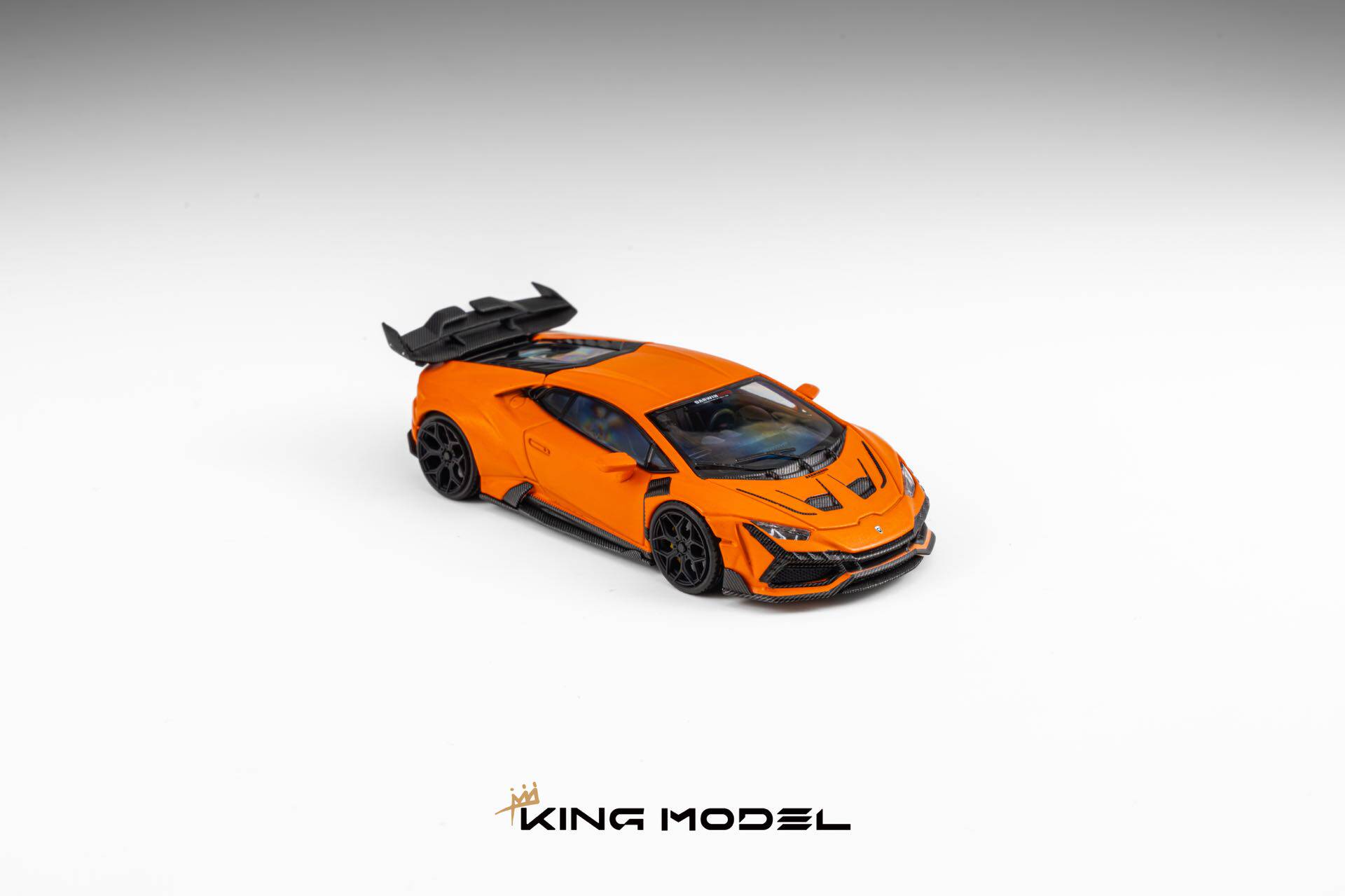 【预售】KM 1:64 达尔文 兰博 Huracan LILITH 哑光橙色 合金车模