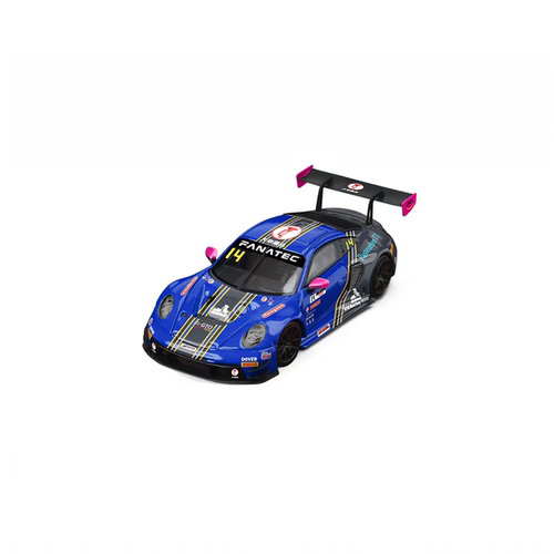现货 SR 1:64 保时捷911 GT3 R 14号赛车合金汽车模型车模摆件