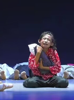 当代舞蹈活着1937学生六一汇报演出民国穷苦百姓村姑农民表演服装