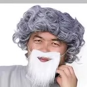 老爷胡子年会搞笑演出胡子愚公移山胡子cosplay表演道具化妆假胡