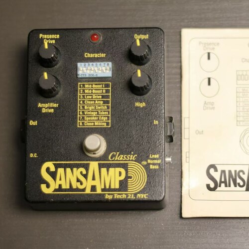 美产TECH21 SANSAMP CLASSIC 音箱模拟过载效果器