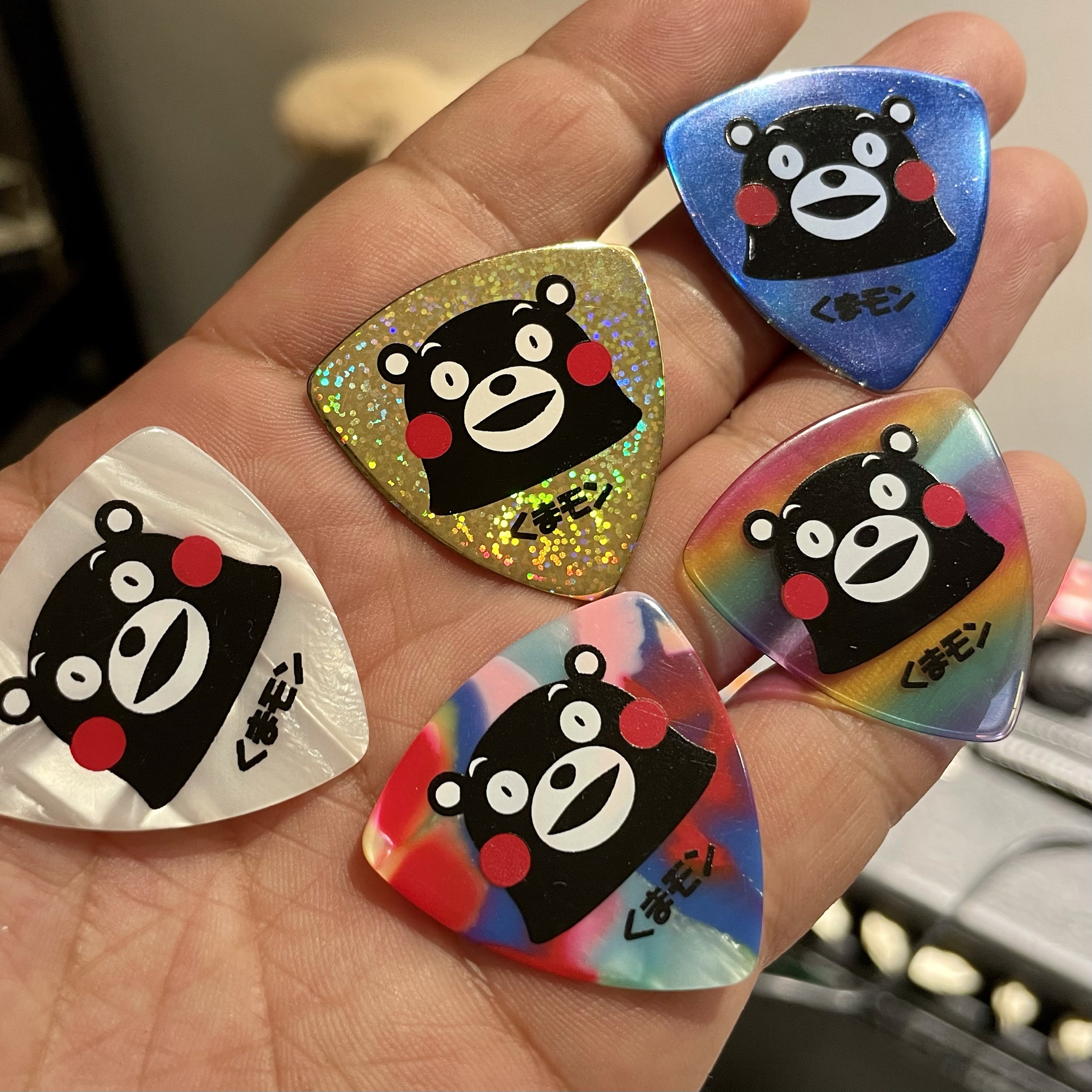 日产ESP 熊本熊 可爱 吉他拨片 民谣吉他拨片 套装