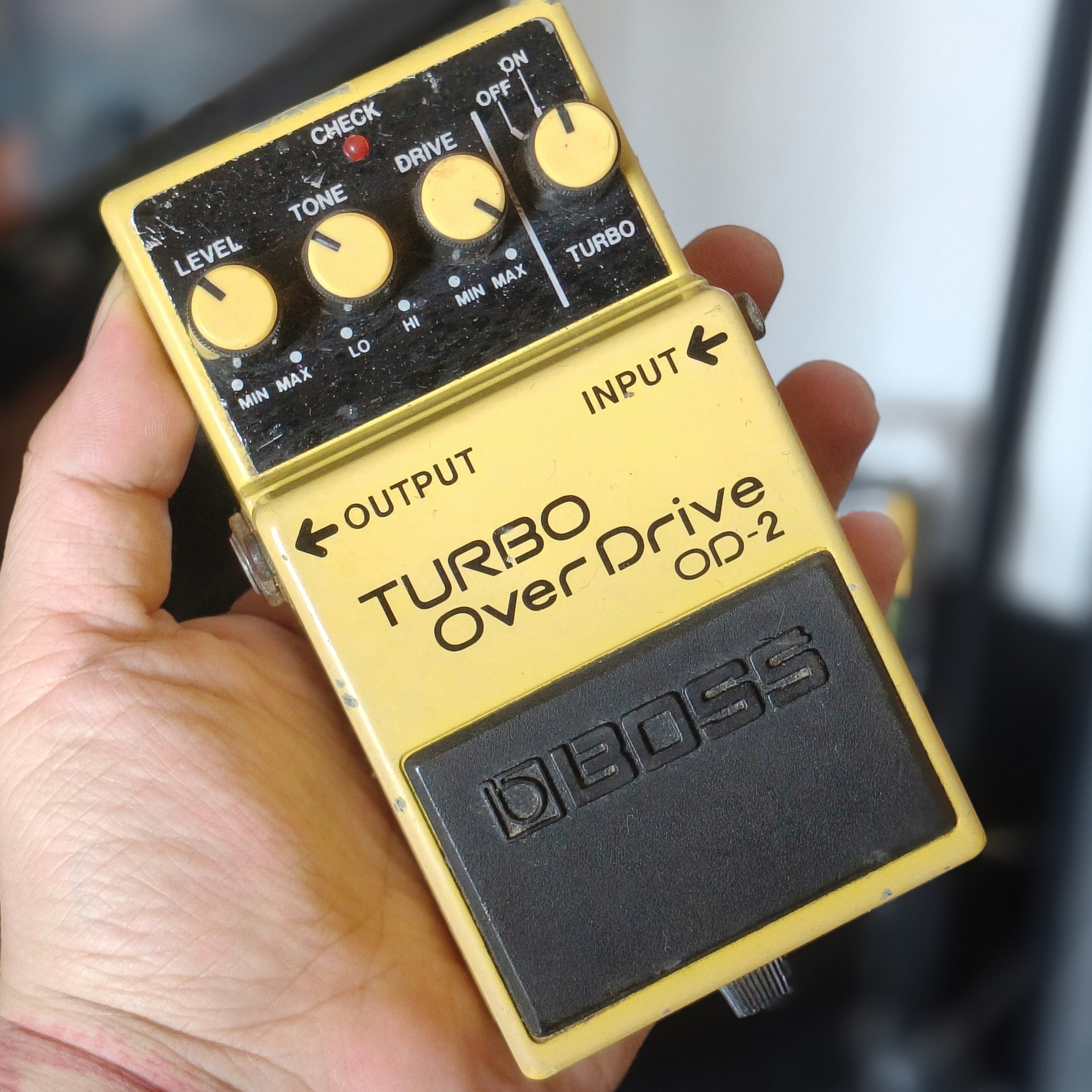 绝版老款台产boss od2过载单块效果器1992