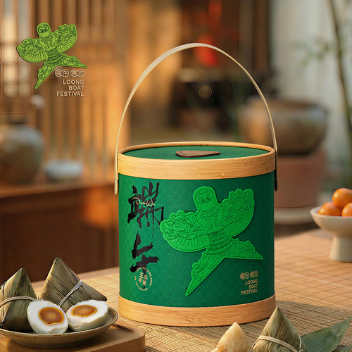 端午节粽子礼盒包装盒抱抱桶烘焙高端手提咸鸭蛋肉粽礼品盒空盒子