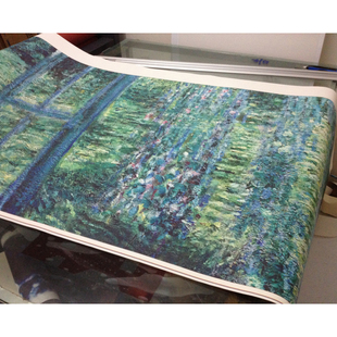 纯棉麻油布打印喷绘写真艺术微喷3.2mUV定制无框画绷框画吊旗签名