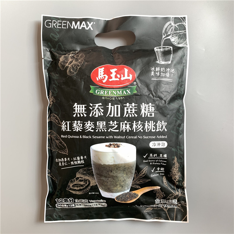 台湾进口 马玉山红藜麦黑芝麻核桃饮单独包装儿童小孩营养早餐