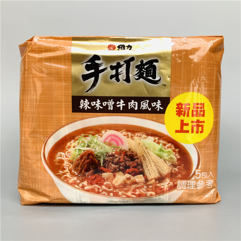 维力手打面辣味噌牛肉风味泡面