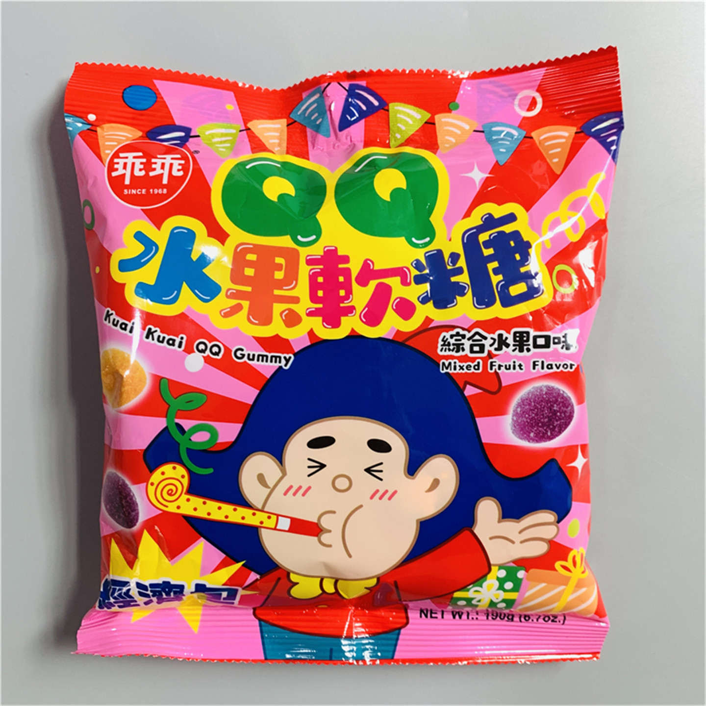 台湾采购 乖乖QQ水果软糖综合口味/热带水果味儿童零食糖果袋装