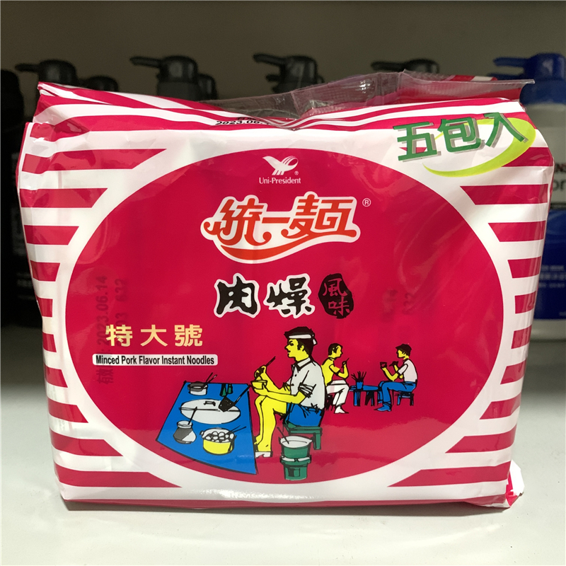 台湾统一肉燥风味泡面袋装方便面