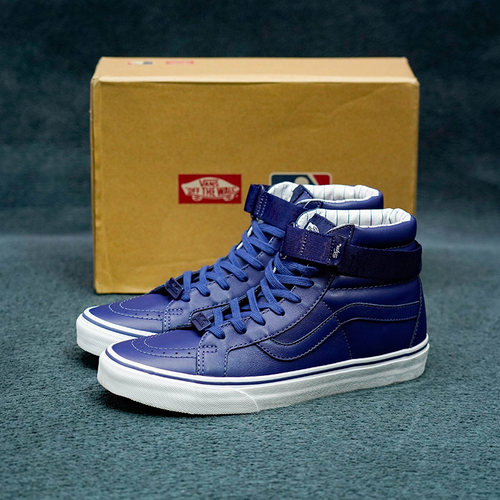 VansMLB联名皮革男鞋高帮板鞋