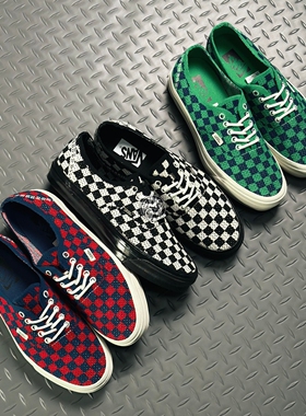 Vans Premium Authentic EK编织棋盘格Cortis同款板鞋VN000EJC1KP