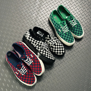 EK编织棋盘格Cortis同款 Vans Premium Authentic VN000EJC1KP 板鞋