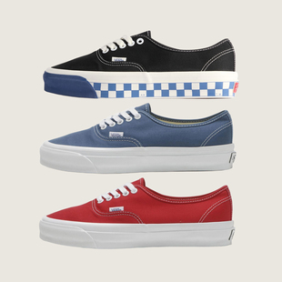帆布鞋 Vans 低帮休闲鞋 44红蓝透气简约时尚 Premium Authentic