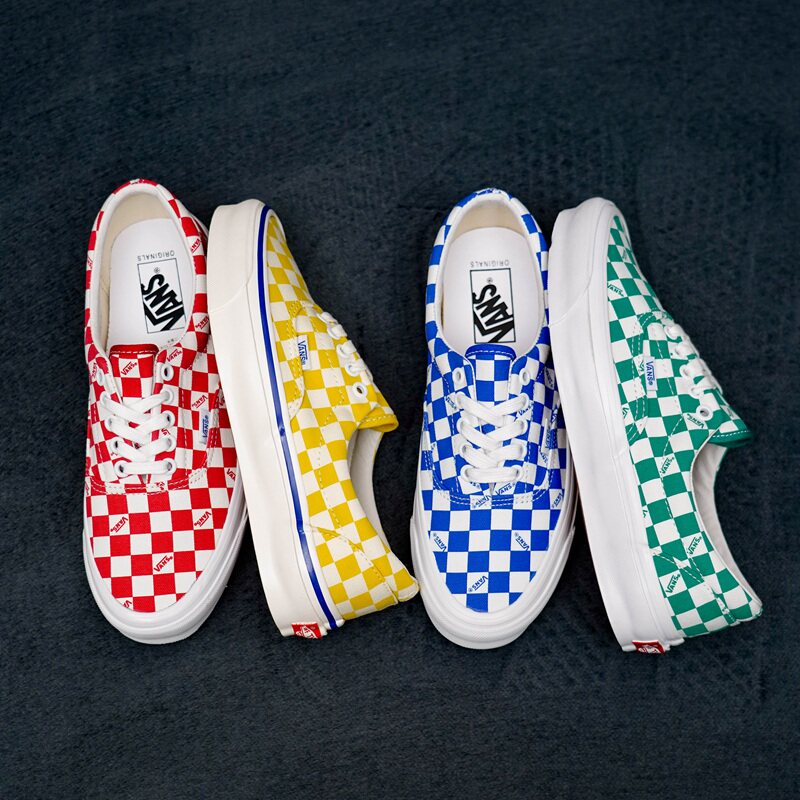 Vans Vault OG Era LX经典棋盘格板鞋男女鞋低帮经典休闲鞋帆布鞋