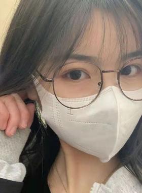 红3值d立显体口罩高颜一1次性不勒耳脸小白色黑网色潮流学生包邮
