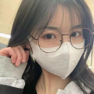 红3值d立显体口罩高颜一1次性不勒耳脸小白色黑网色潮流学生包邮