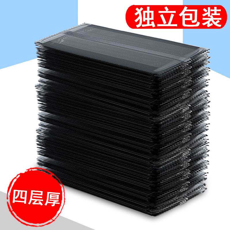 黑色口罩独立包装女高颜值学生一次性使用四层加厚防尘男帅气口罩