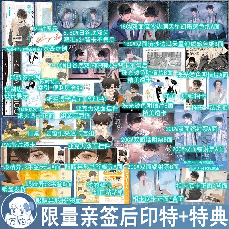 印特签+特典版 藏风小说 木瓜黄著双男主青春校园实体书原耽美文学畅销书 正版磨铁图书YS-52.8图片