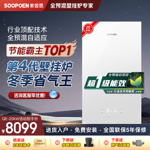 全预混自适应一级能效冷凝式燃气壁挂炉天然气采暖热水供暖锅炉QE