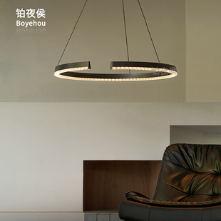 铂夜侯 星辉客厅吊灯现代轻奢简约大气圆环形复式楼吊灯餐厅主灯