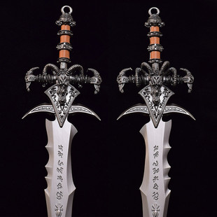 霜之哀伤金属模型巫妖王羊头剑合金冷兵器珍藏版莱恩国王之剑武器