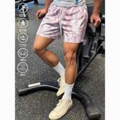 吸湿排汗速干冰丝透气篮球三分裤 美式 夏季 男款 子 蟒蛇纹理运动短裤