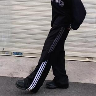 传奇商行legend美式休闲裤街头潮牌三杠拼接运动裤校园风学生长裤